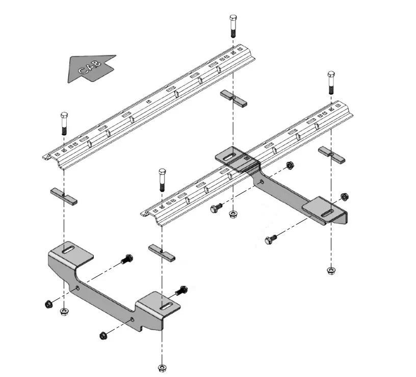 8552037 – DEMCO Fifth Wheel Trailer Hitch Mount Kit, Brackets Bolt-On Drilling Required